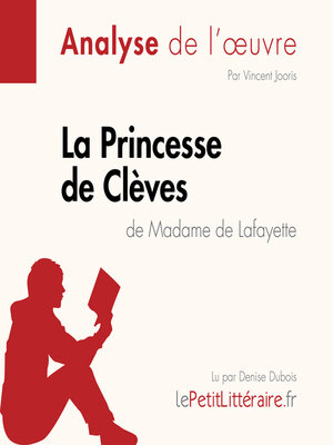 cover image of La Princesse de Clèves de Madame de Lafayette (Fiche de lecture)